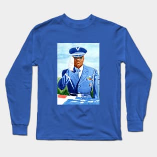 Final Salute USAF Watercolor Painting Long Sleeve T-Shirt